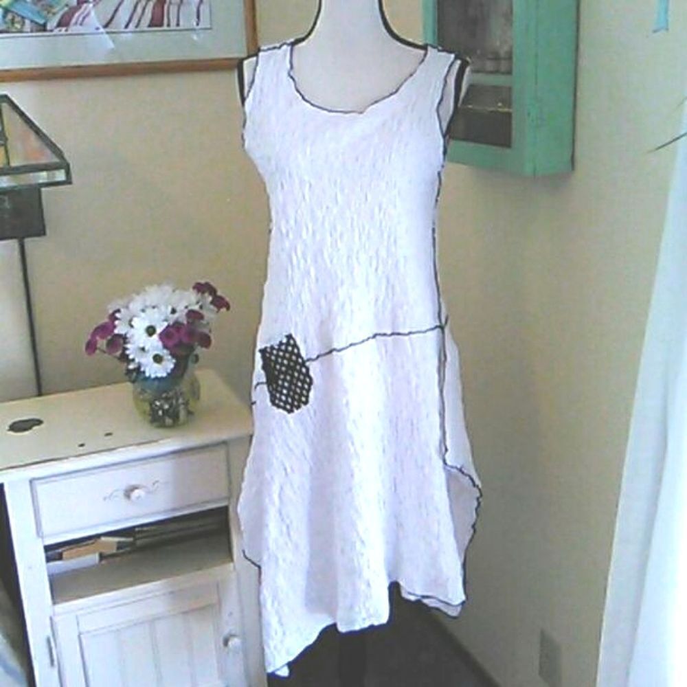 Noblu Sundress. Texture. Asymetrical. Arty